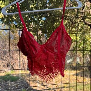 Tiger Mist Scarlet Lace Bralette